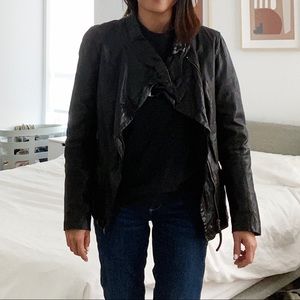 All Saints Black Leather Jacket